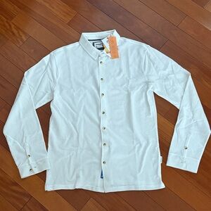 Sovereign Code White Casual Button Down Shirt